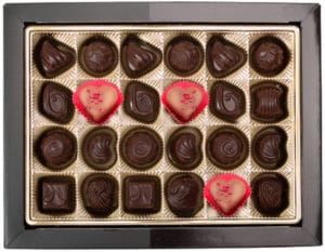 Box-of-chocolates-with-3-different-ones showing niche marketing idea