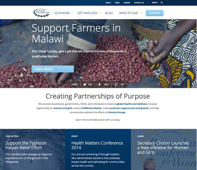 Clinton-Foundation-Home-Page