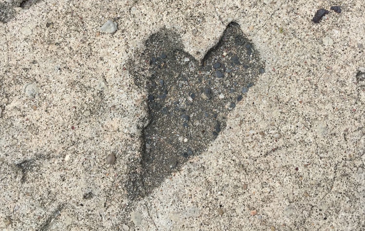 Heart carved in Frank Lloyd Wright Home