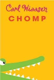 Chomp cover design by Carl Hiaasen