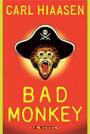 Bad Monkey book cover design by Carl Hiaasen