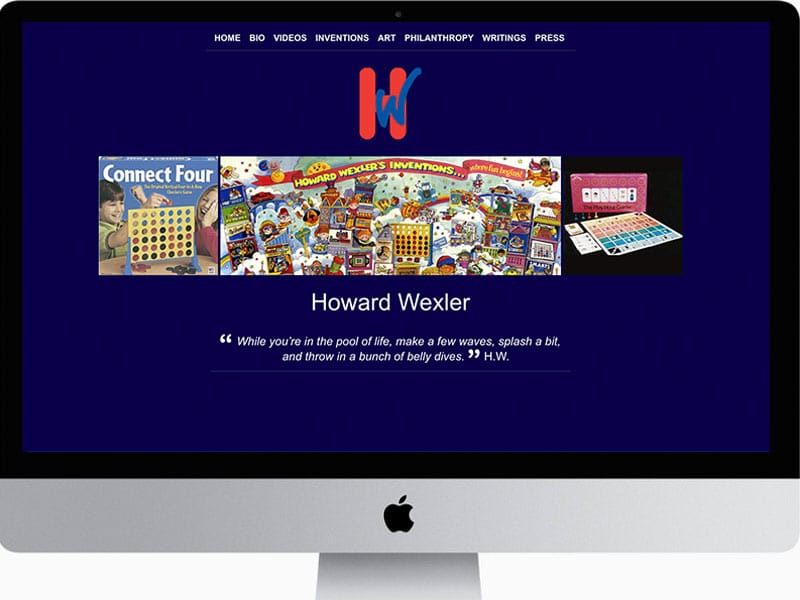 Howard-Wexler-Inventor-Website-design