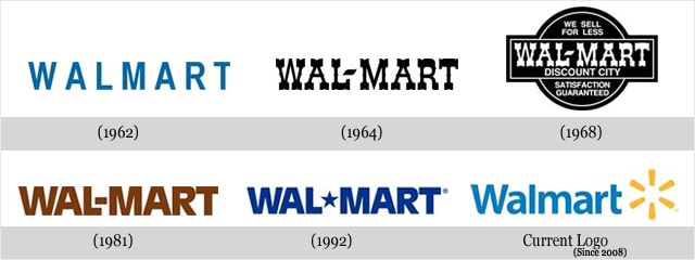 Walmart Logo Evolution