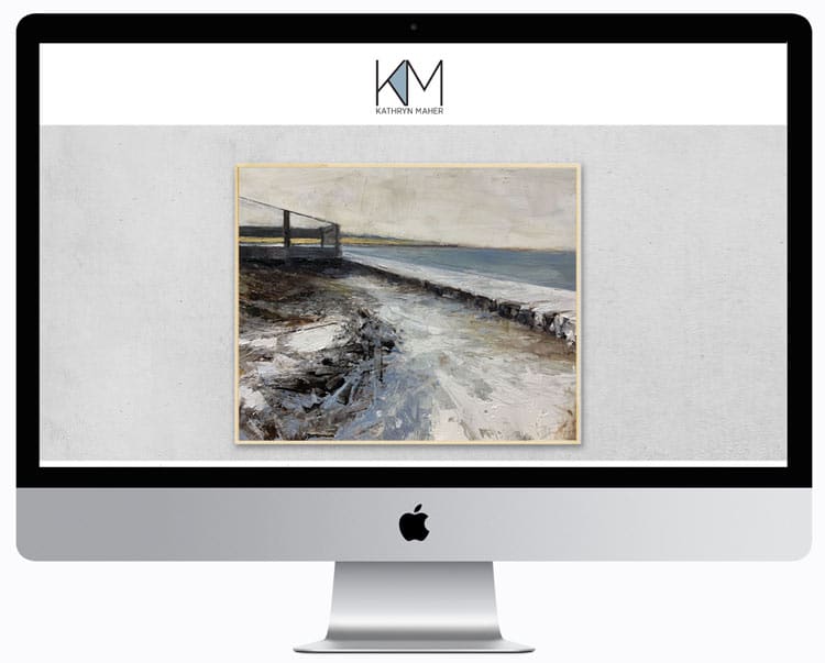 Artist Website Design Home Page