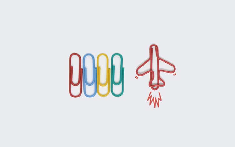 Airplane-Shaped-parerclip-representing-Personal-Brand