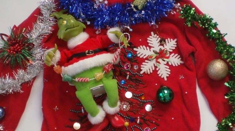 The grinch ugly hot sale christmas sweater diy